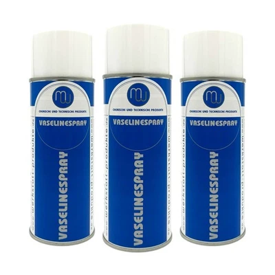 WERKSTATT-PRODUKTE GMBH Vaseline Spray Schutzmittel Schmiermittel Gleitmittel Schmierfett 3x 400ml MW
