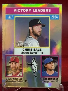 2025 Topps Heritage Sale Wheeler Imanaga # Refractor NL Victory Leaders - Picture 1 of 2