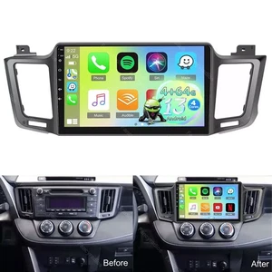 4+64GB For Toyota RAV4 2013-2018 Android 13 Apple Carplay Car Stereo GPS Radio - Picture 1 of 13