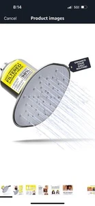 Filtered Shower Head | High Pressure Shower - Reduces Dry Itchy Skin, Dandruff, - Picture 1 of 12