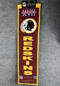 Washington Redskins Super Bowl XVII Siegerserie bestickt Heritage Banner! - Bild 1 von 9