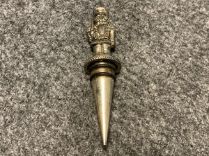 Soldatino Schiaccianoci Vino Topper Tappo Bottiglia Top Strass Metallo Arte - Foto 1 di 3