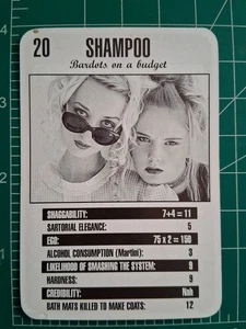 1995 Melody Maker MUSIC TOP RANKERS Card SHAMPOO GROUP BAND  - Bild 1 von 2