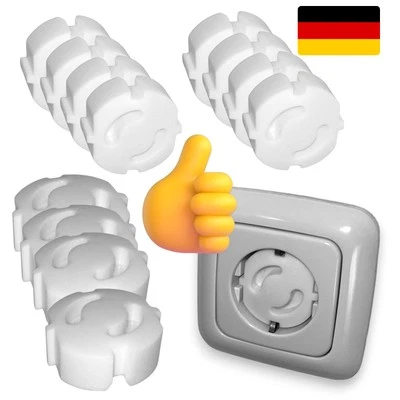 12-er  Steckdosen Kindersicherung Schuko Steckdosenschutz Steckdose Kinderschutz - Bild 1 von 4
