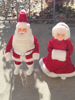  SANTA CLAUS Y LA SEÑORA. CLAUSE Juego de 2 Muñecas Navidad Vintage Años 80 Decoración Hogar  Foto 1 de 4