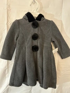 Starting Out Baby Girl Coat with Fur Trim Size 18M NWT - Picture 1 of 8