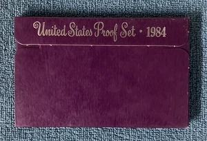 1984 US Mint Proof Coin Set, San Francisco Mint. Original Pkg. 5 coins - Picture 1 of 3