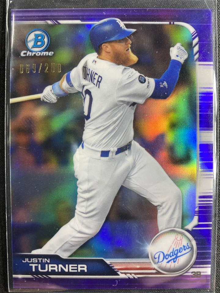 Turner, Justin - 2019 Bowman Chrome - Purple - 69/250 - Image 1 of 1