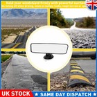 Universal Rear View Interior Car Mirror Adjustable Suction Cup Wide Long Safety