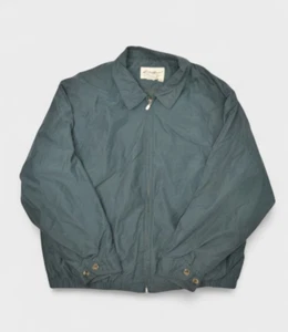 Eddie Bauer Jacket Mens L Green Full Zip Collared Bomber Bi Swing Raglan Lined - Picture 1 of 8