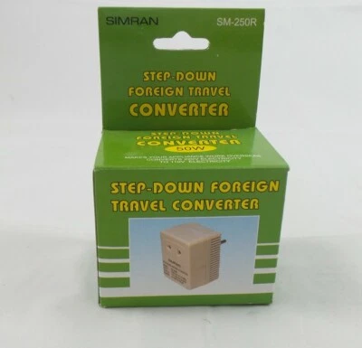Simran 50w Step Down Travel Voltage Converter Transformer 220v to 110v (SM-250R) - Image 1 of 2