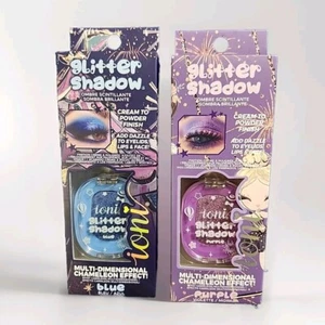2er Set - Ioni Cosmetics The Beauty Fair Glitter Shadow, Blau & Lila - Bild 1 von 1