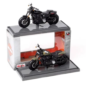 Maisto 1/18 2022 Harley Fat Bob 114 Bike Cruiser Model Diecast Motorcycle Toy - Picture 1 of 23