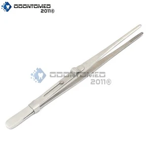 ODM Gem Tweezers Stone 6 1/2'' Medium Gemstone Slide Lock Fine Tipped - Picture 1 of 2