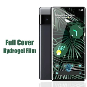 HD Hydrogel Film Screen Protector Full Cover For Google Pixel 8 7 6 Pro 7A 6A - Picture 1 of 12