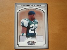 2006 Donruss Threads CURTIS MARTIN DUAL JERSEY JETS GRIDIRON KINGS /137 HOF