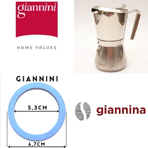 Guarnizione caffettiera vintage Moka Giannina 3 tazze Carlo Giannini design - Foto 1 di 2