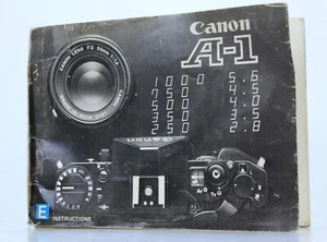 Canon A-1 Mode d'emploi notice en anglais (Réf# Y-965) - Photo 1 sur 7
