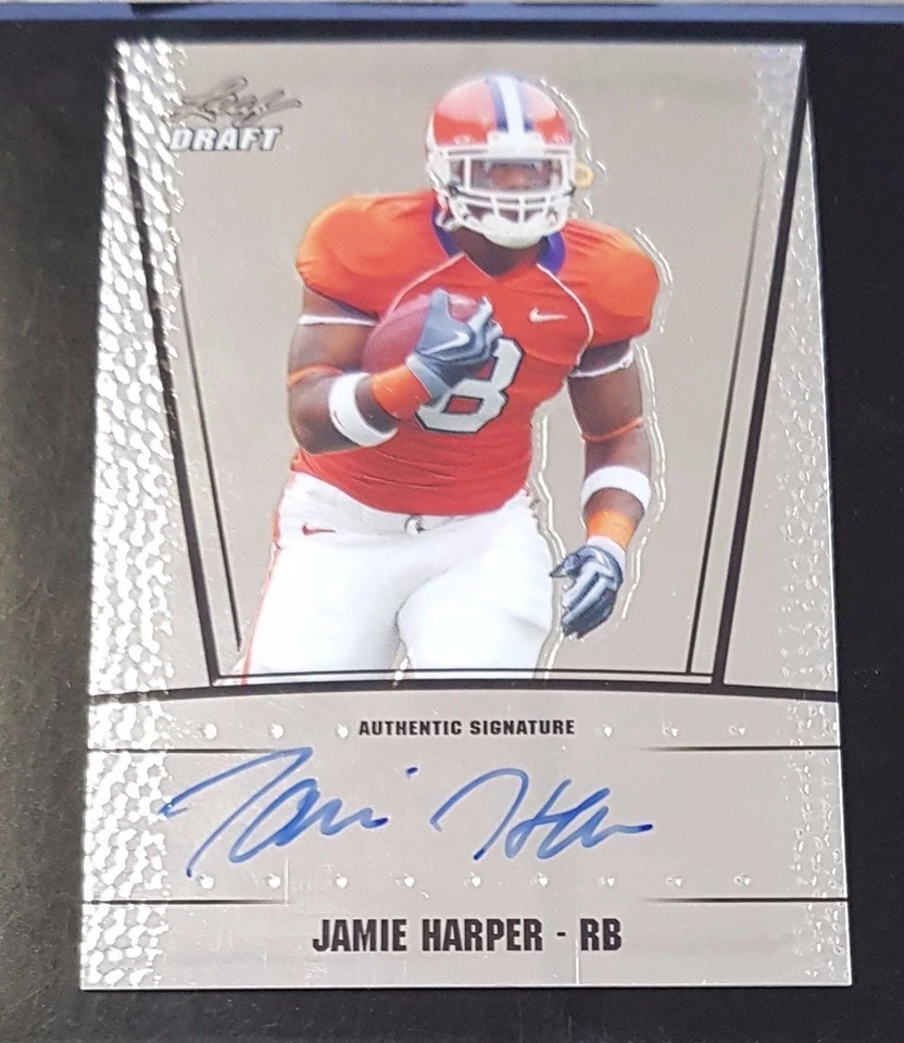 2011 Leaf Metal Draft #RCJH1 Jamie Harper AUTO (rf 21486) - Image 1 of 2