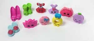 SHOPKINS Lot Of 10 McDonald’s Happy Meal Toys -Dresses Purses Shoes Accessories - Picture 1 of 5