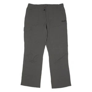 JACK WOLFSKIN Outdoor Womens Trousers Grey Regular Wide-Leg W34 L30 - Picture 1 of 6