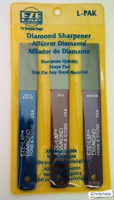 Eze-Lap Diamond Hone & Stone 3 pack set L-PAK...