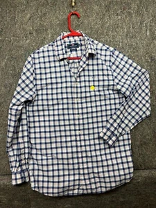 Vineyard Vines Performance Whale Shirt Boys Button Up Blue Pink Plaid XL 18 - Picture 1 of 8
