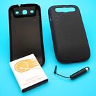 4 Accessory 7500mAh Extended Battery Cover Case for Samsung Galaxy S III R530 US