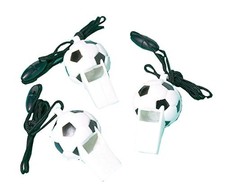 (TG. Taglia unica) Amscan Calcio 12 Calcio Whistles Bomboniere - NUOVO