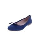 Private Label Womens Kacey Blue Satin Flats Shoes 37 Medium (B,M)  2913