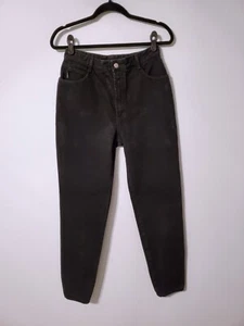 Vintage Bongo Jeans by Gene Montesano Black High Waist Tapered Leg Mom Jean Sz13 - Picture 1 of 8