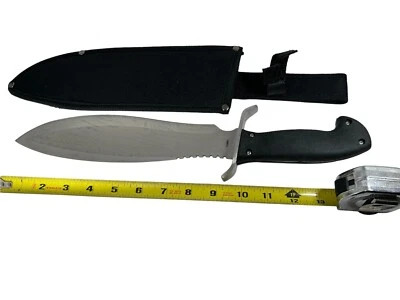 15 inch Bowie Knife Frost Cutlery Rubber Handle Full Shank KNV21 - Image 1 of 2