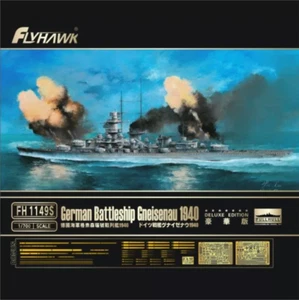 Cuirassé allemand Flyhawk FH1149S 1/700 Gneisenau 1940 [Édition Deluxe] - Photo 1 sur 1