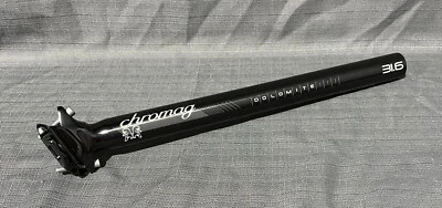 Tija de sillín Chromag Dolomita 400 mm x 31,6 mm 0 retroceso aluminio negro Foto 1 de 4