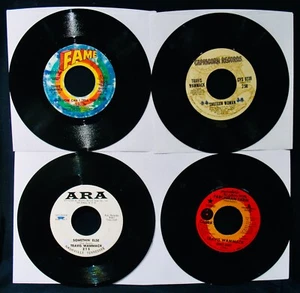 TRAVIS WAMMACK ✦ 4 Rock 45's Up For Bid~2 Are Promo's - Imagen 1 de 2
