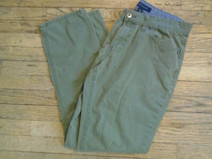 Tommy Hilfiger Mens Army Green Pants 32/28 Soft - Picture 1 of 12
