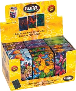 Estuche de cigarrillos de plástico con diseño de 12 sirena, dragón y mariposa King's - Imagen 1 de 9