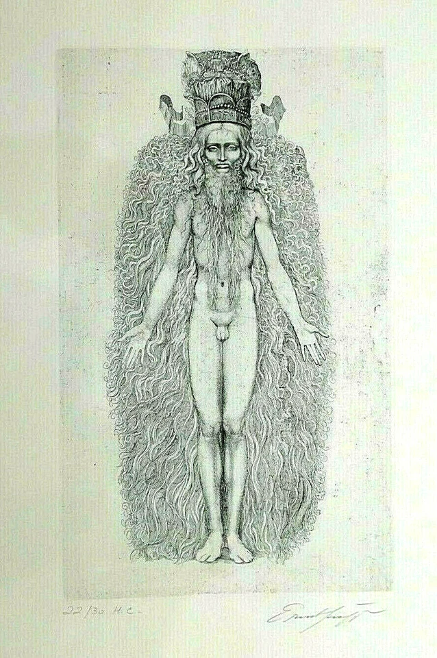 Ernst Fuchs, Adam Kadmon, Radierung, numeriert, handsigniert - Bild 1 von 1