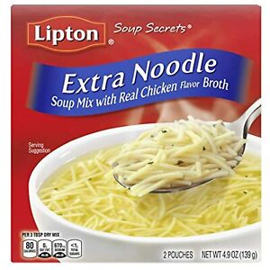 Lipton Soup Secrets Instant Soup Mix Soup Extra Noodle Soup Chicken Broth Flavor
