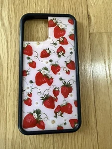 CARINA custodia rosa fiori selvatici Apple iPhone 12 Pro Strawberry Fields USA Miley Cyrus - Foto 1 di 3