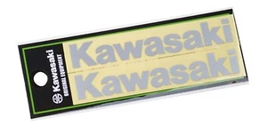 Genuine Kawasaki Logo Die Cut Sticker Size S Silver J7010-0166 NEW!! - Picture 1 of 1
