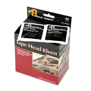 Read Right Tape Head Kleen Pad Individually Sealed Pads 5 x 5 80/Box RR1301 - Picture 1 of 3
