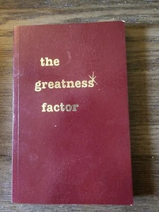 SIGNED The Greatness Factor - Paul J Lehman 1989 Edition - First Printing - Picture 1 of 6