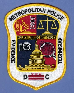 DISTRICT OF COLUMBIA POLICE CRIME SCENE EVIDENCE TECHNICIAN PATCH - Picture 1 of 1