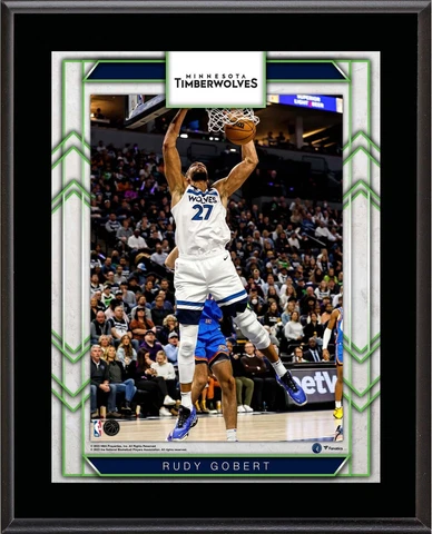 Rudy Gobert Minnesota Timberwolves 10.5" x 13" Sublimated Player Plaque Cover
