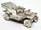 Unbranded 8cms long Heavy Silver / Chrome plated 1911 Model T Ford (Paperweight?
