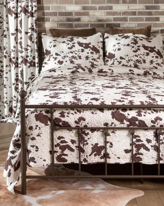 Wrangler Cowhide Quilt Set - King - JW295