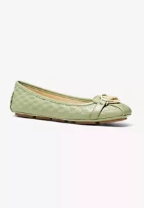 Michael Kors Fulton Logo Embossed Moccasin Loafers Ballet Flats Women's 8 - Picture 1 of 3