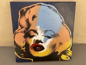 MARILYN MONROE Steve Kaufman 1996 Acrylic Canvas LE 73/99 signed SAK 19x19 - Picture 1 of 5
