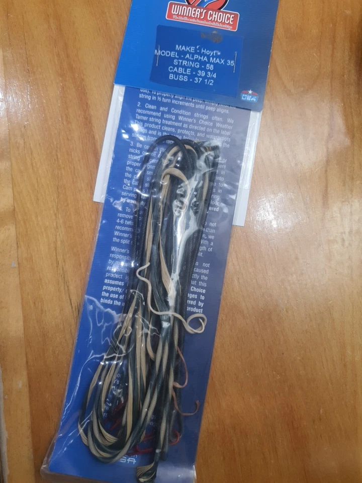 Winners Choice String & Cable for Hoyt Alphamax 35 #3 Cam 58 39 3/4 37 1/2 - Image 1 of 3